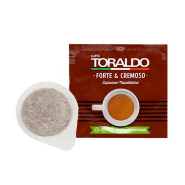 50 Cialde Caffè TORALDO Miscela Crema di Napoli Ese 44mm